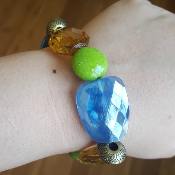 Smokey Blue 💙/ Crystal/& Stone Bracelet - Picture 3 of 3